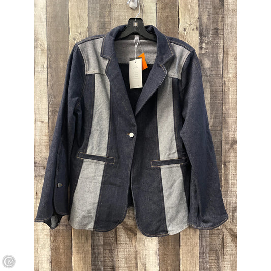 Blazer By Cme In Blue Denim, Size: Xl