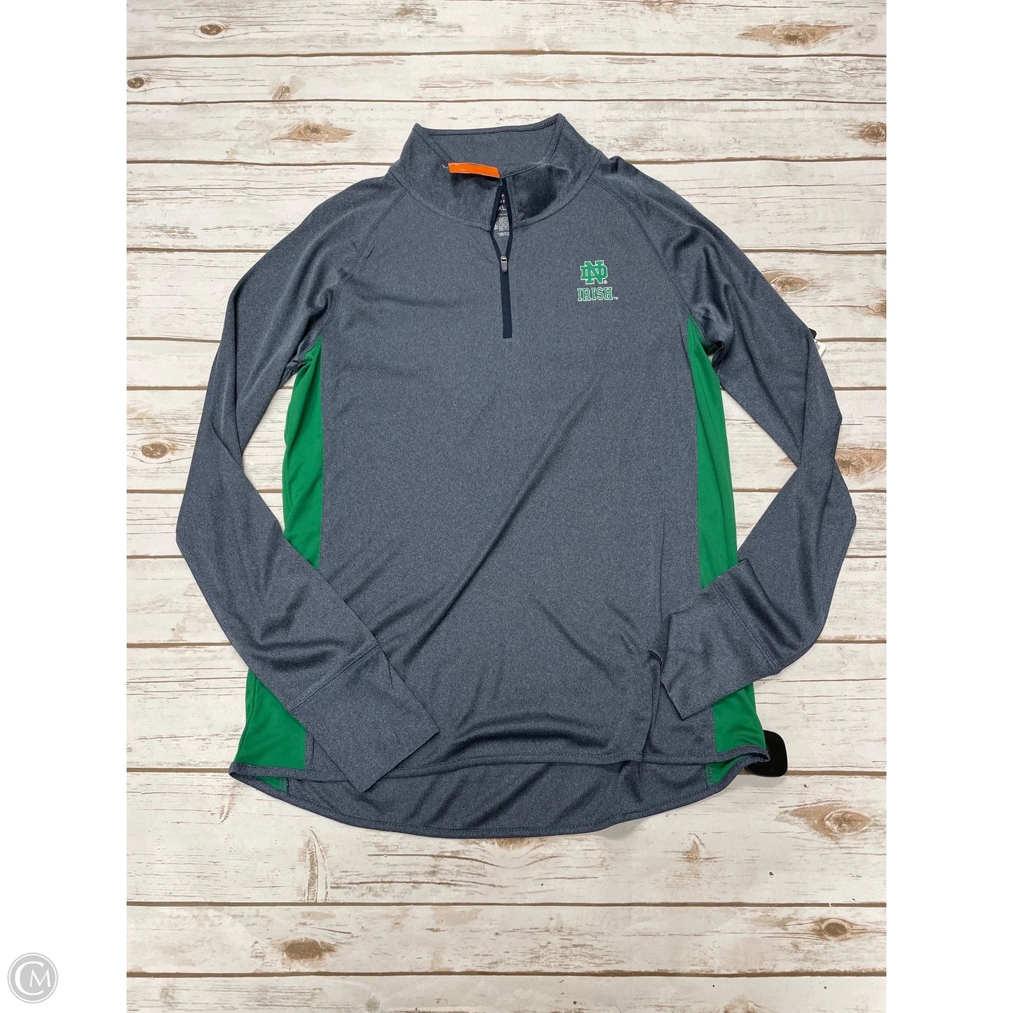 Athletic Top Long Sleeve Collar By Colosseum In Blue, Size: Xl