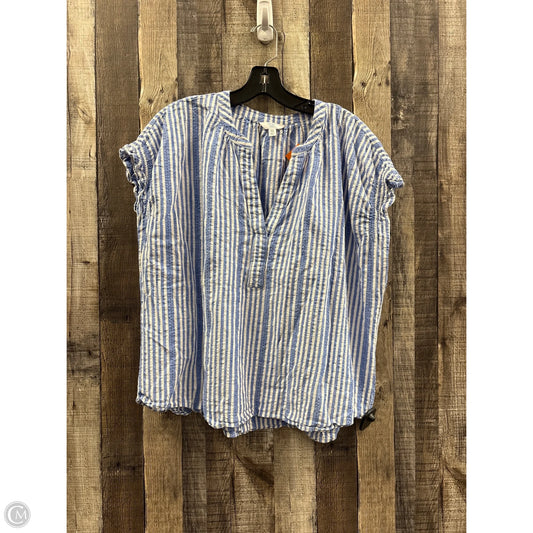 Top Sleeveless By Time And Tru In Striped Pattern, Size: Xxl