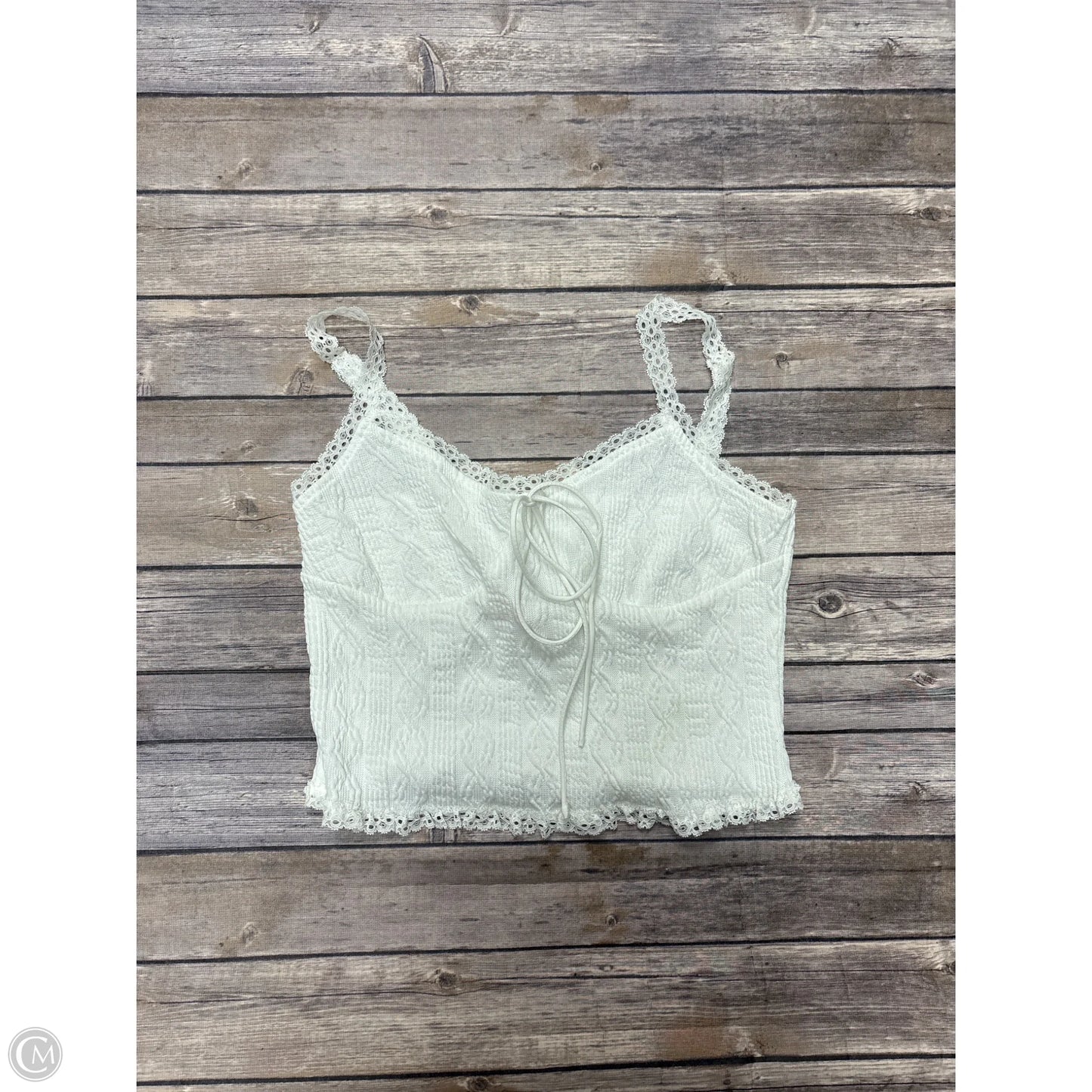 Top Sleeveless By Cmf In White, Size: S