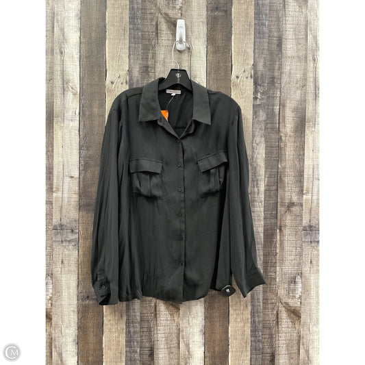 Top Long Sleeve By Pleione In Black, Size: L