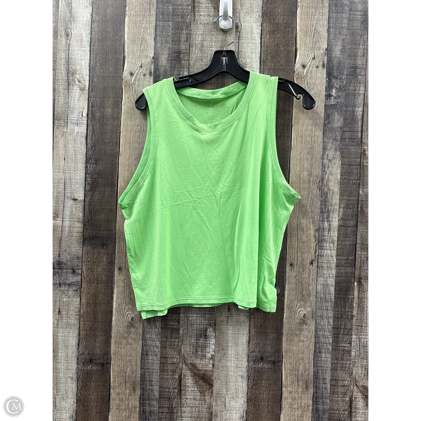 Athletic Tank Top By Lululemon In Green, Size: Xl