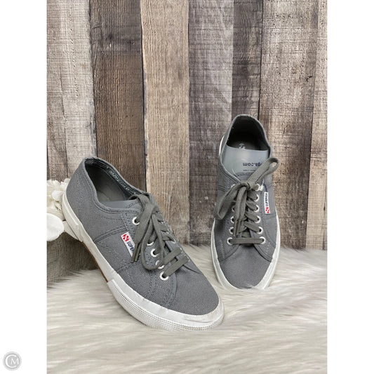 Shoes Sneakers By Superga In Grey, Size: 10
