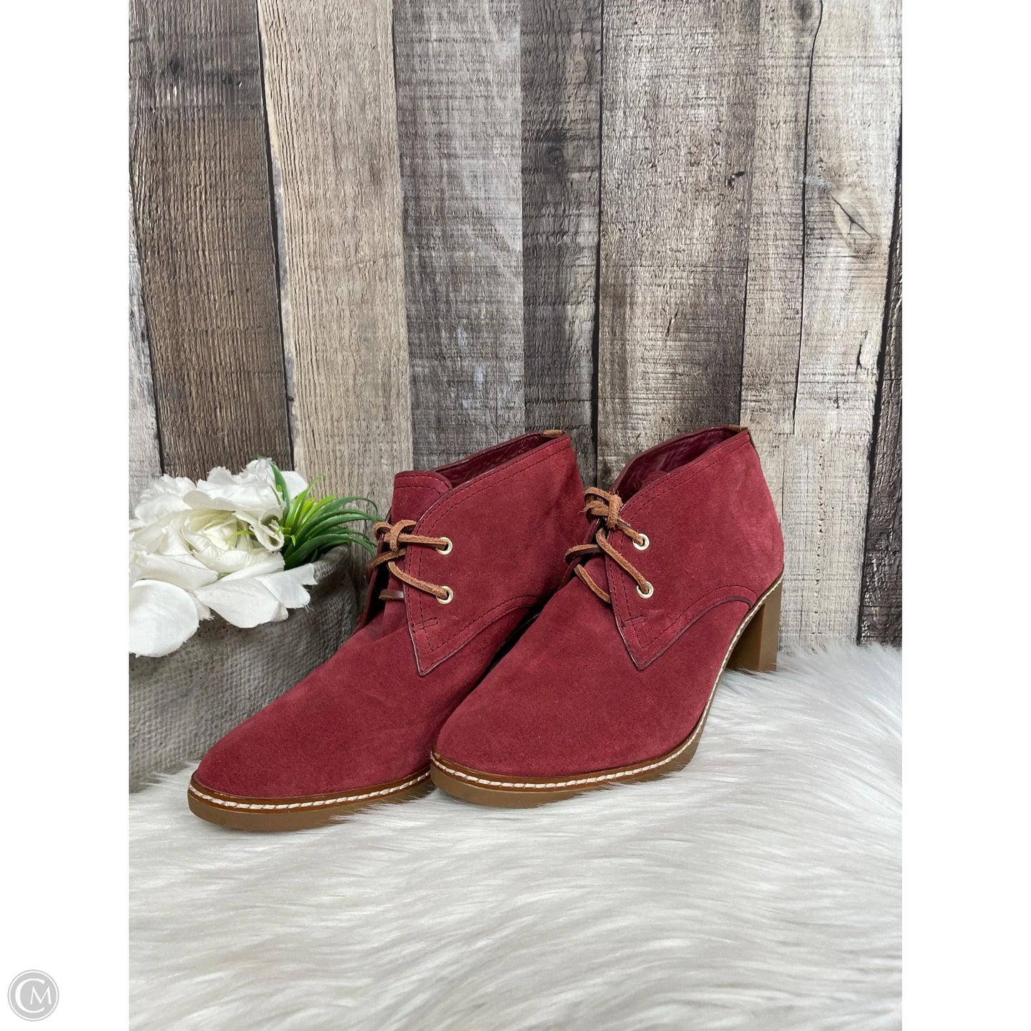Boots Designer By Tory Burch In Red, Size: 9