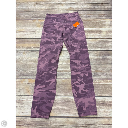 Athletic Leggings By Lululemon In Camouflage Print, Size: 6