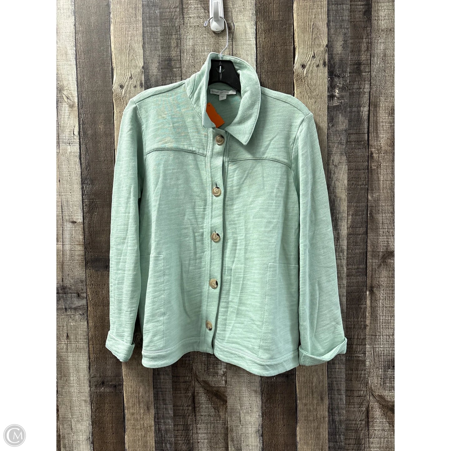 Jacket Shirt By Pure Jill In Green, Size: S