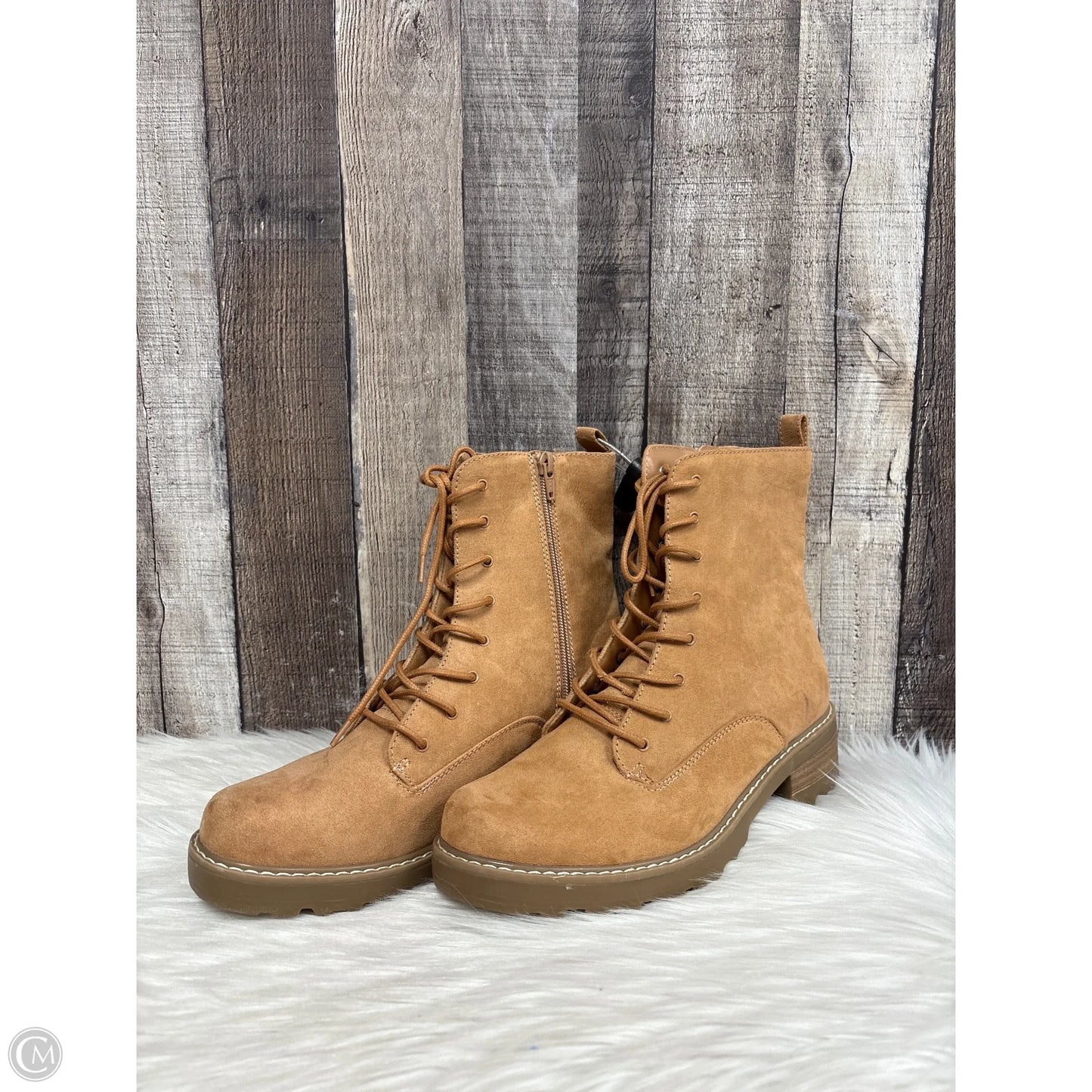 Boots Combat By Universal Thread In Tan, Size: 9.5
