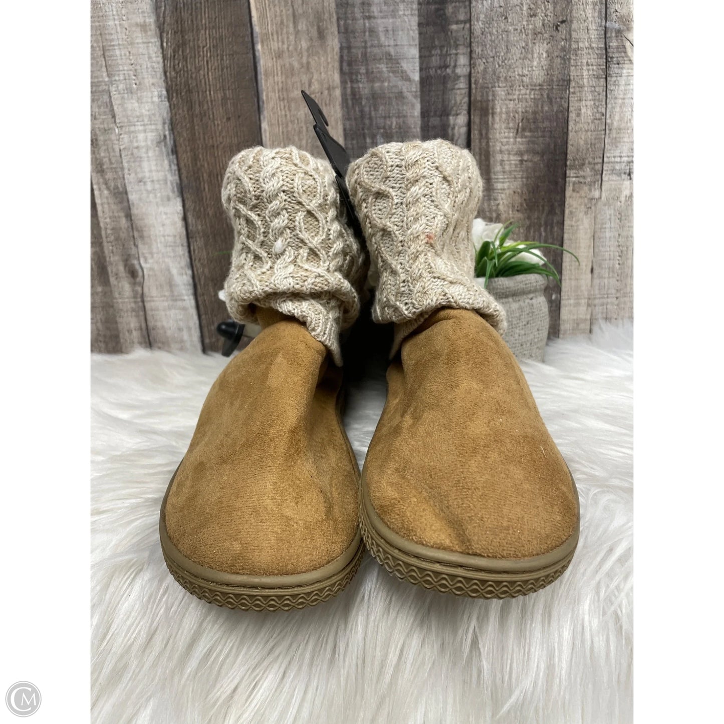 Boots Ankle Flats By Muk Luks In Tan, Size: 7.5