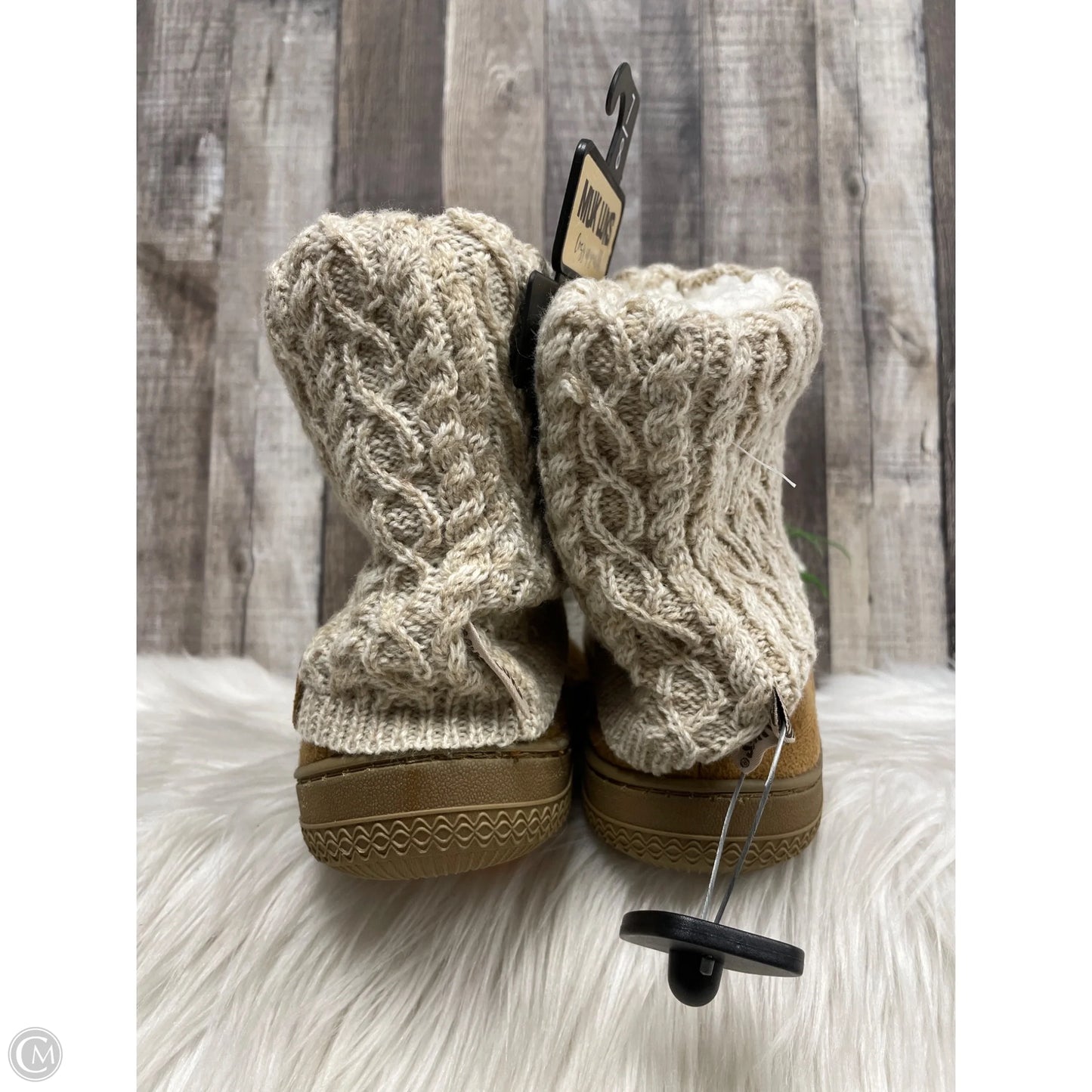 Boots Ankle Flats By Muk Luks In Tan, Size: 7.5