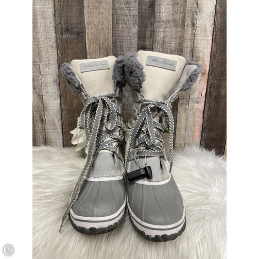 Boots Snow By Eddie Bauer In Grey, Size: 8