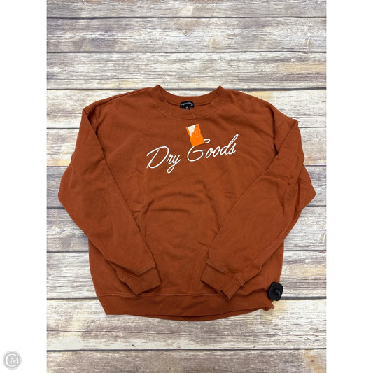 Sweatshirt Crewneck By Originality In Bronze, Size: M
