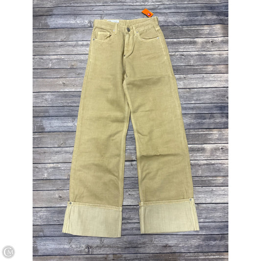 Jeans Wide Leg By Zara In Beige, Size: 0