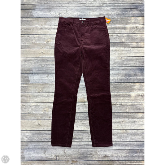 Pants Corduroy By Loft In Maroon, Size: 6