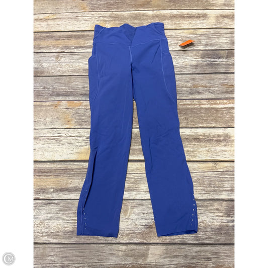 Athletic Leggings By Lululemon In Blue, Size: 4