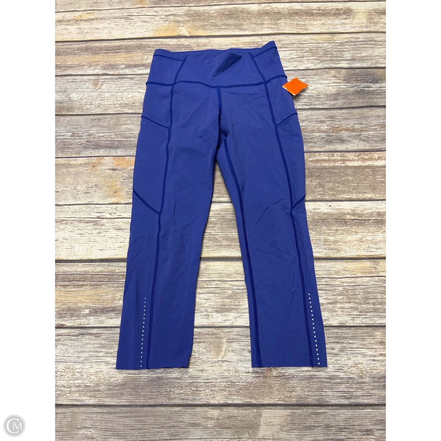 Athletic Leggings Capris By Lululemon In Blue, Size: 4