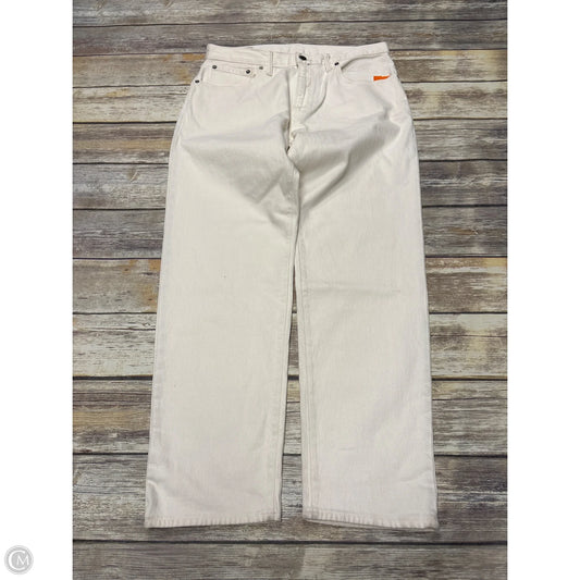 Jeans Straight By Gap In Beige, Size: 14