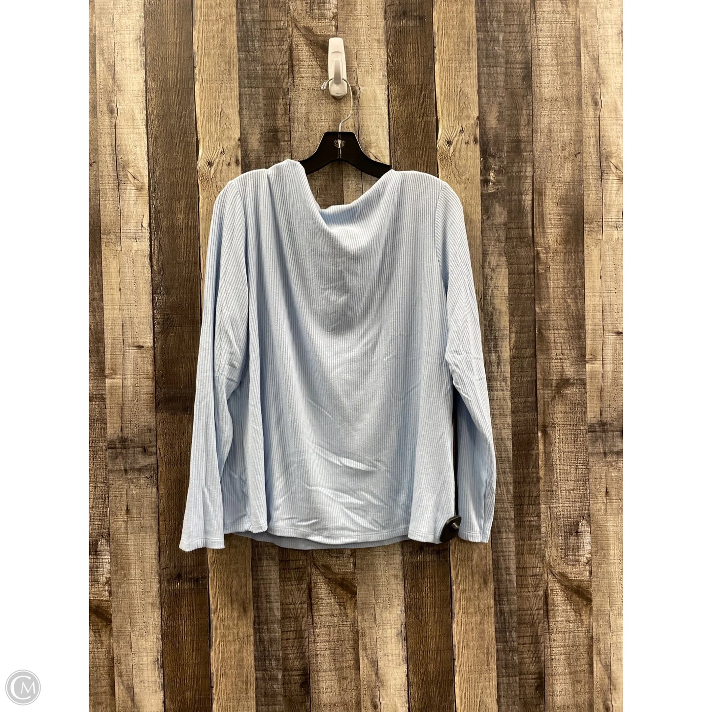 Top Long Sleeve By Banana Republic In Blue, Size: Xxl
