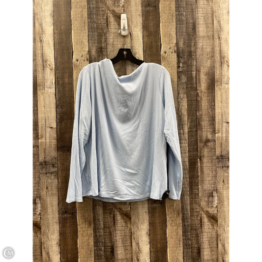 Top Long Sleeve By Banana Republic In Blue, Size: Xxl