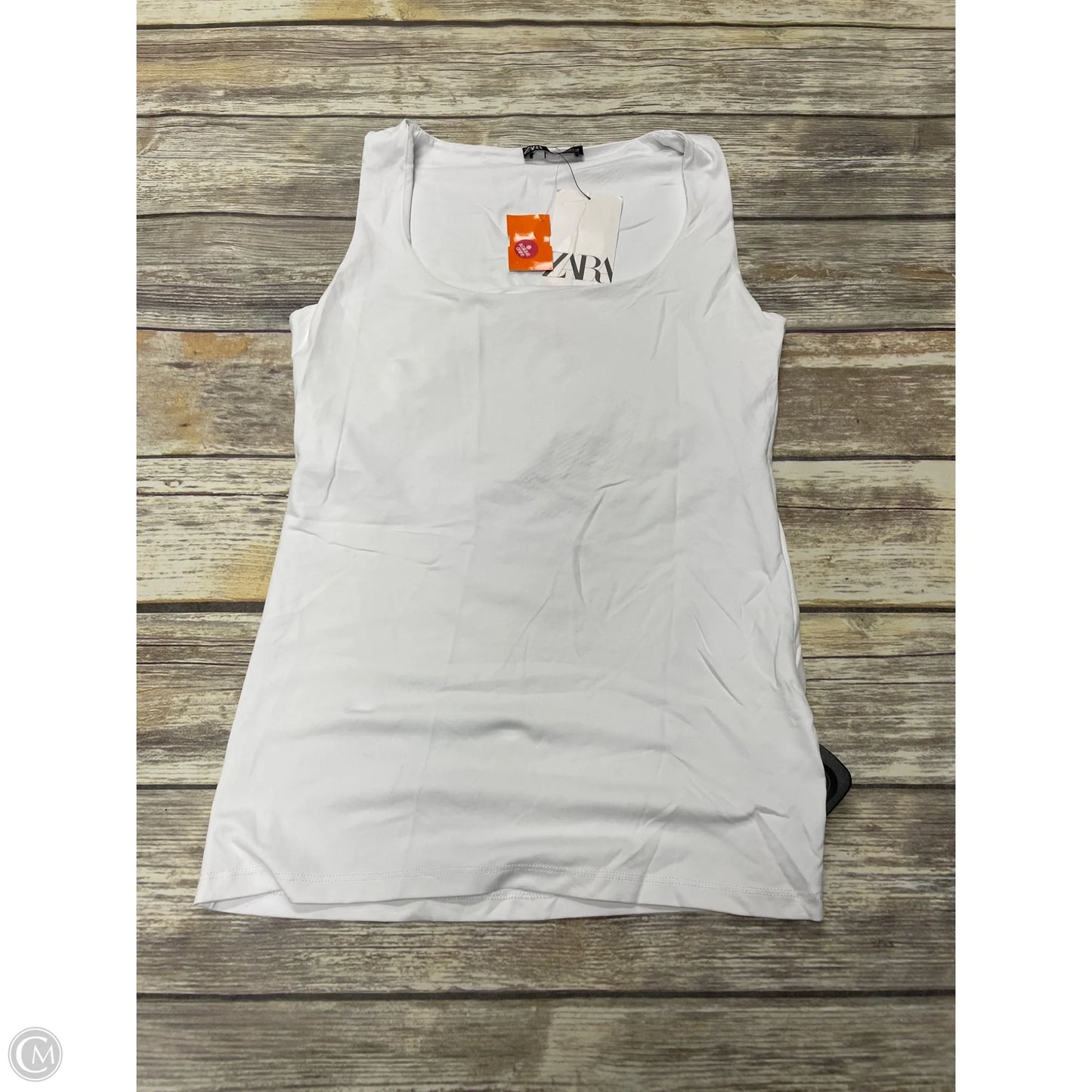 Top Sleeveless By Zara In White, Size: M