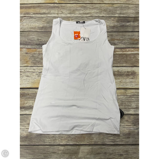 Top Sleeveless By Zara In White, Size: M