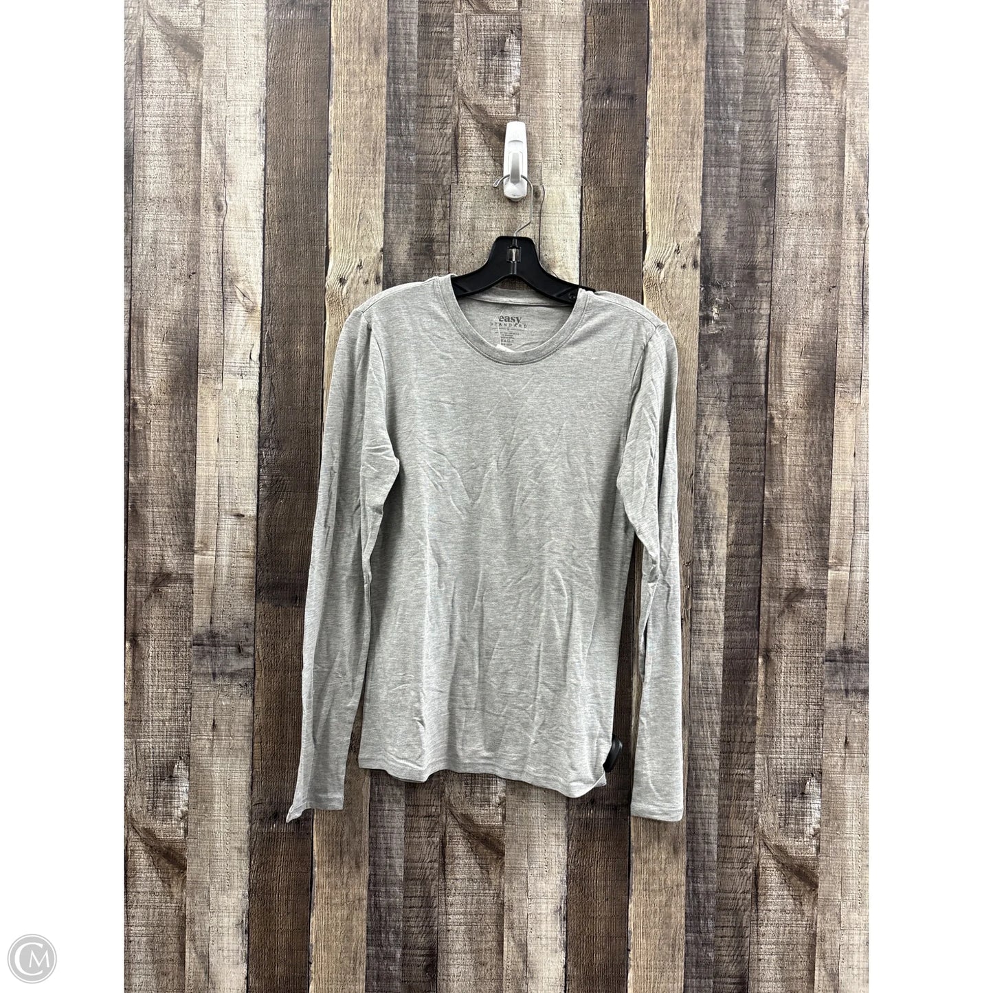 Top Long Sleeve By Cme In Grey, Size: M