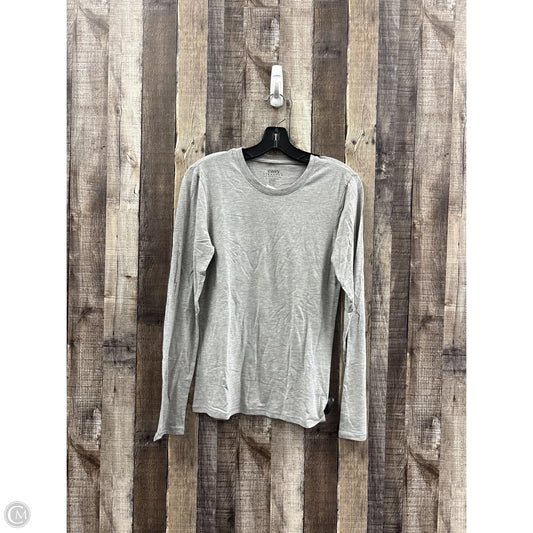 Top Long Sleeve By Cme In Grey, Size: M