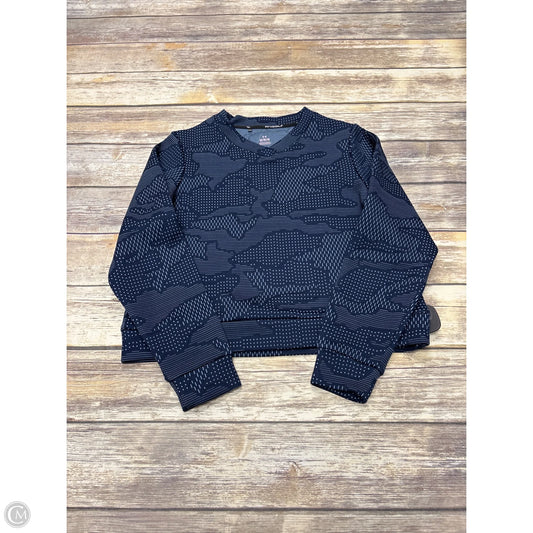 Athletic Top Long Sleeve Crewneck By Under Armour In Blue, Size: M