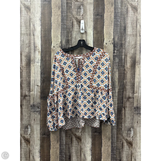 Top Long Sleeve By Dr2 In Multi-colored, Size: Xl
