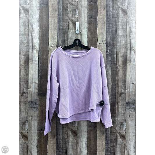 Top Long Sleeve By We The Free In Purple, Size: Xs