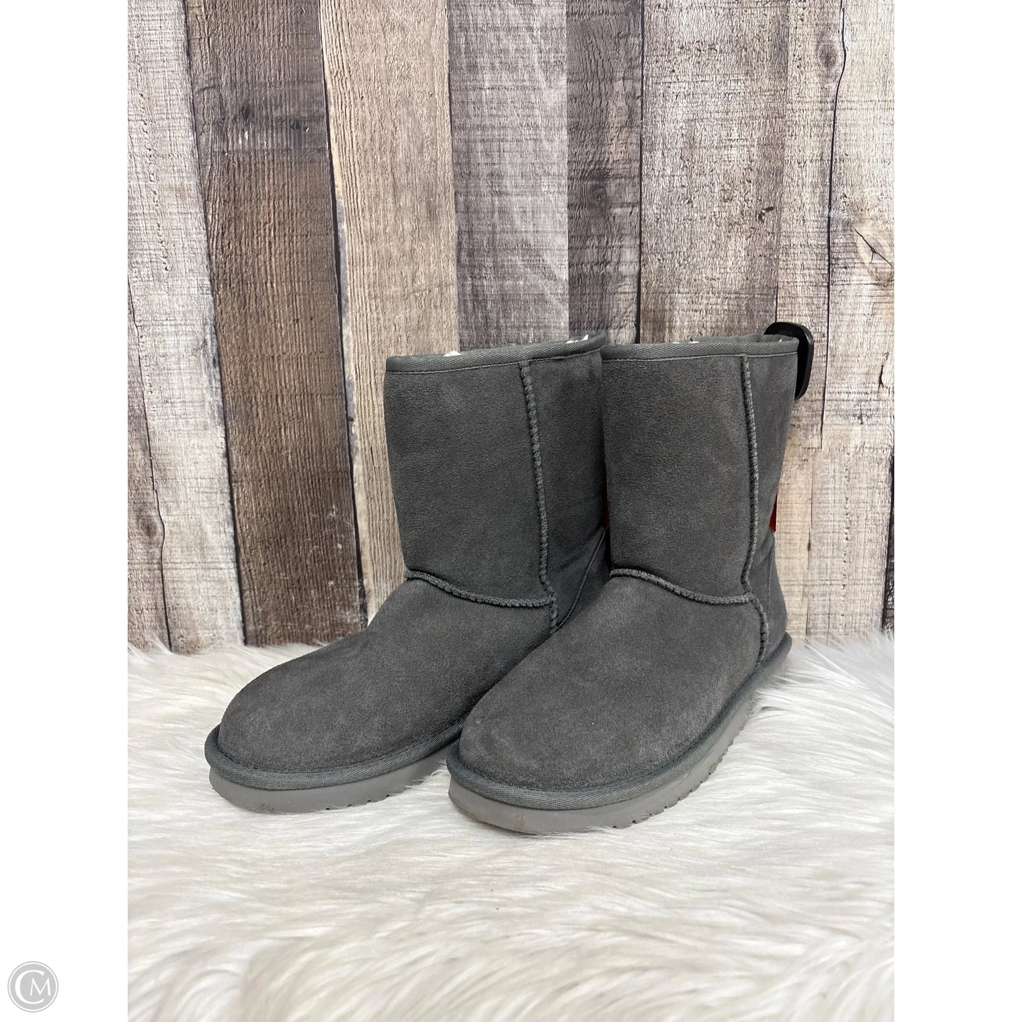 Boots Ankle Flats By Koolaburra By Ugg In Grey, Size: 6