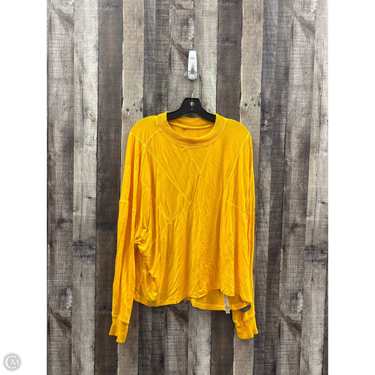Top Long Sleeve By Free Press In Gold, Size: L