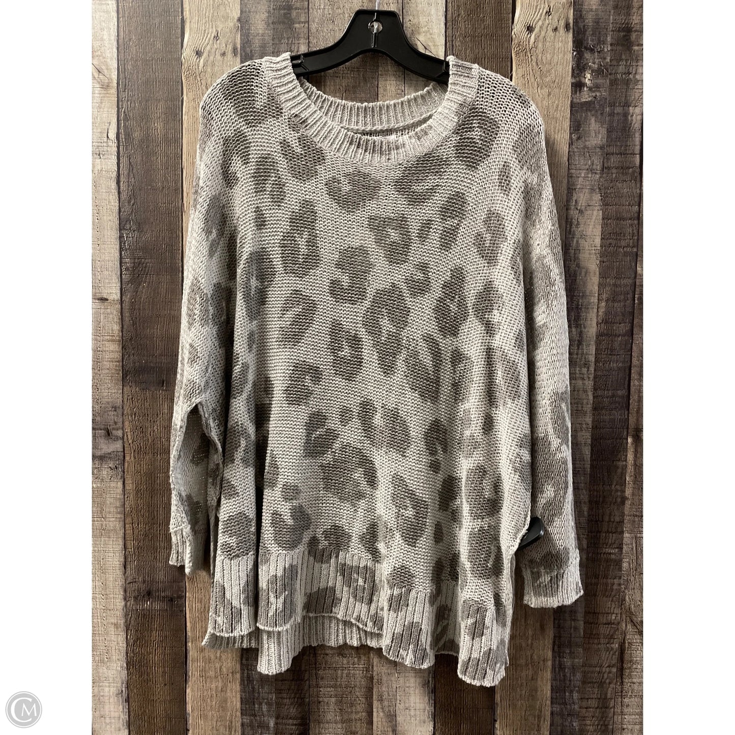 Sweater By Mudpie In Grey, Size: Osfm