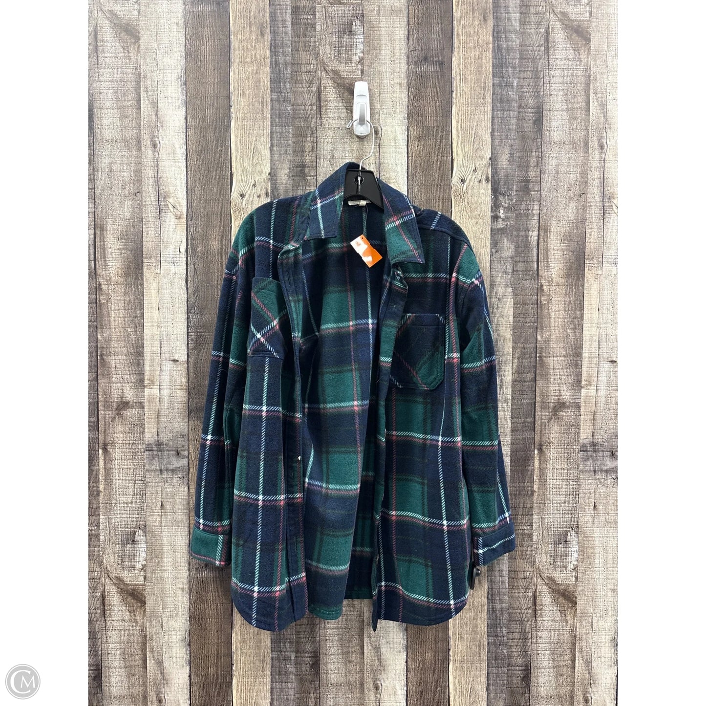 Top Long Sleeve By Maurices In Blue & Green, Size: S