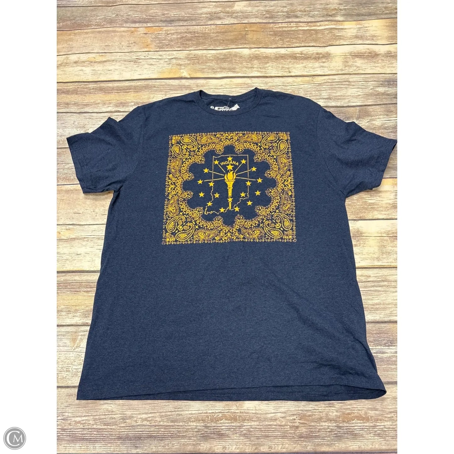 Top Short Sleeve Basic By Cme In Blue, Size: Xl