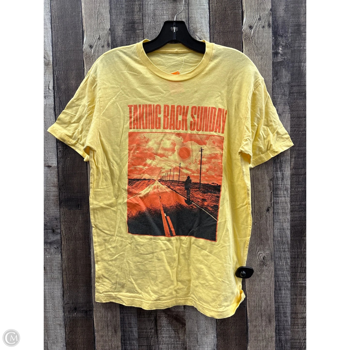 Top Short Sleeve Basic By Cmf In Yellow, Size: S