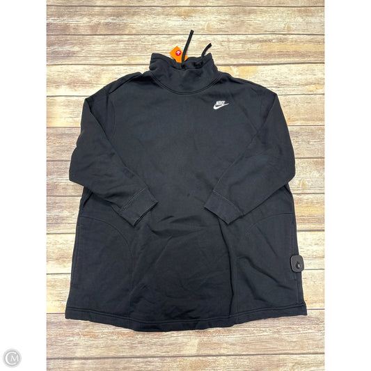 Athletic Sweatshirt Collar By Nike In Black, Size: 1x