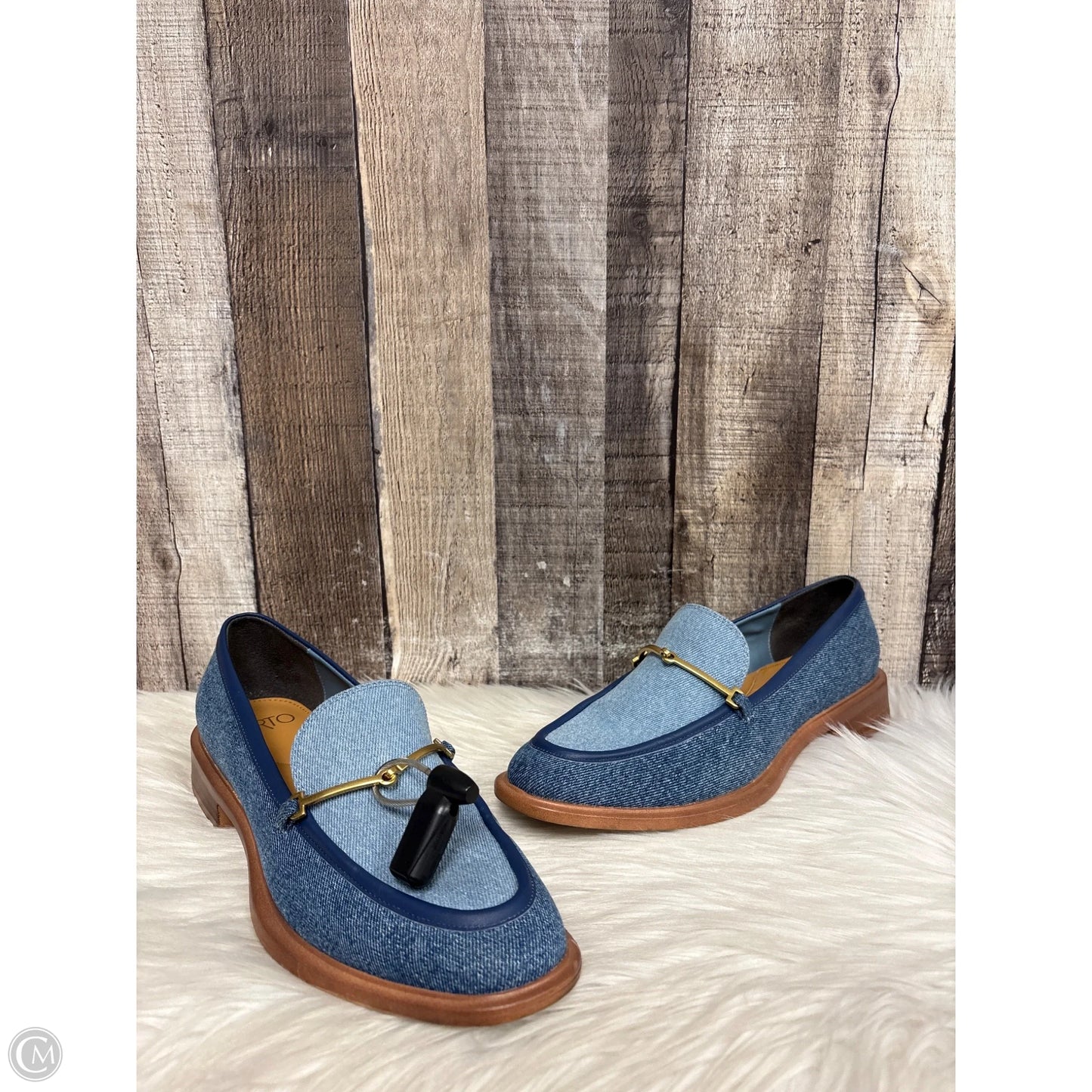 Shoes Heels Block By Franco Sarto In Blue, Size: 8.5