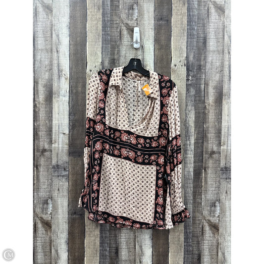 Tunic Long Sleeve By Free People In Multi-colored, Size: S