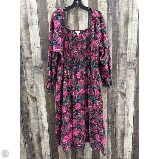 Dress Casual Midi By Terra & Sky In Multi-colored, Size: 3x