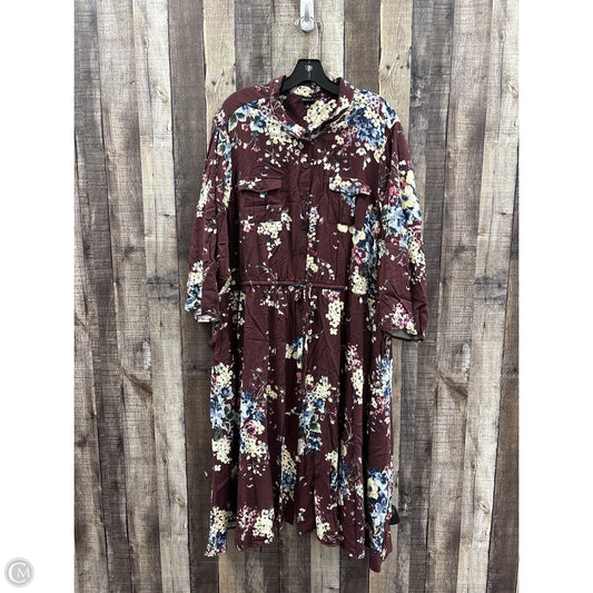 Dress Casual Maxi By Torrid In Maroon, Size: 4x