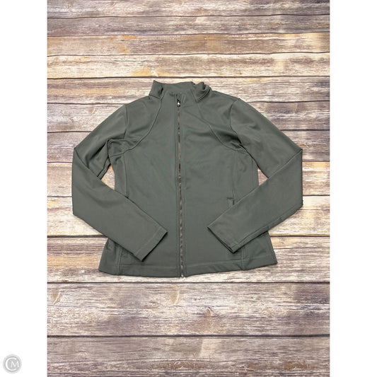 Athletic Jacket By Gilly Hicks In Green, Size: L