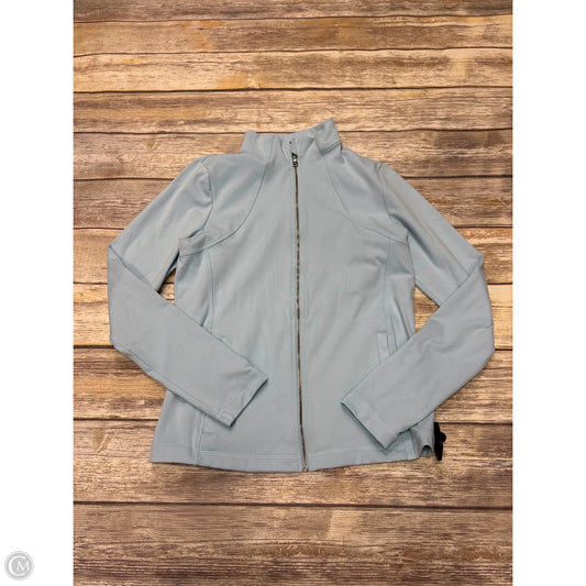 Athletic Jacket By Gilly Hicks In Blue, Size: L