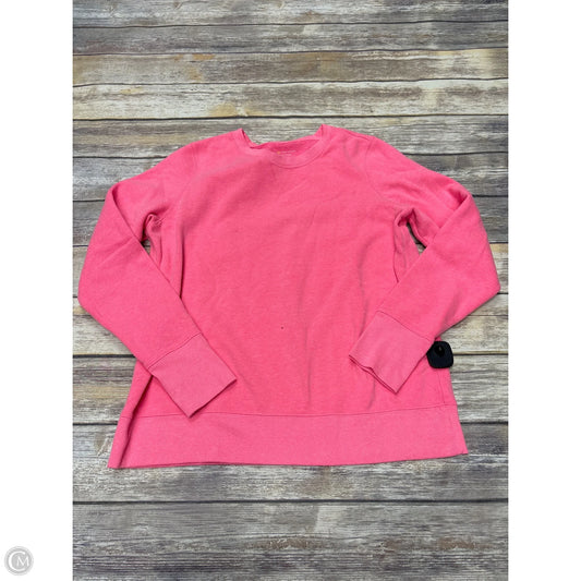 Athletic Sweatshirt Crewneck By Tek Gear In Pink, Size: Xl