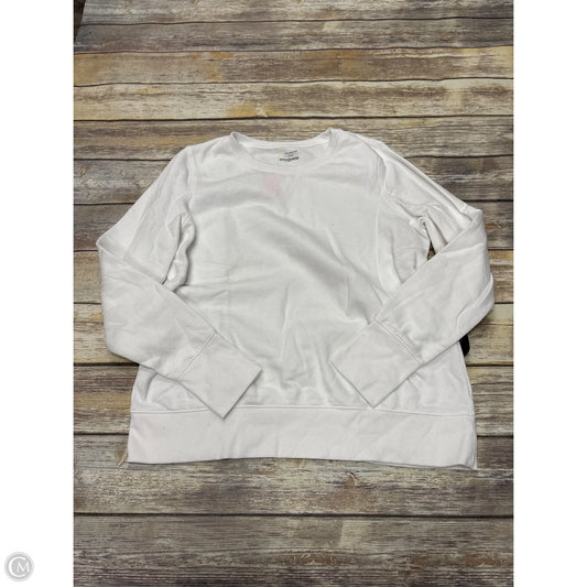 Athletic Sweatshirt Crewneck By Tek Gear In White, Size: Xl