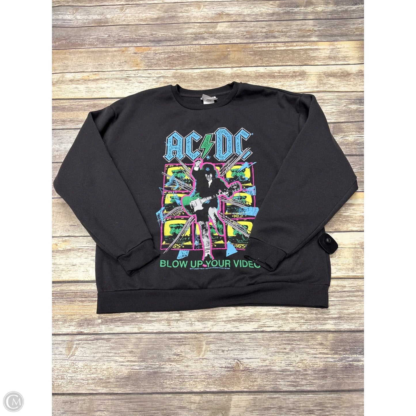 Sweatshirt Crewneck By Cme In Black, Size: L