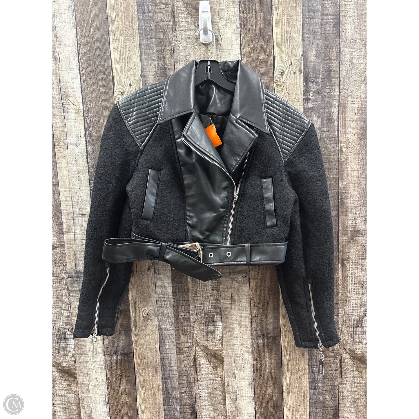 Jacket Moto By Cmf In Black, Size: Xs