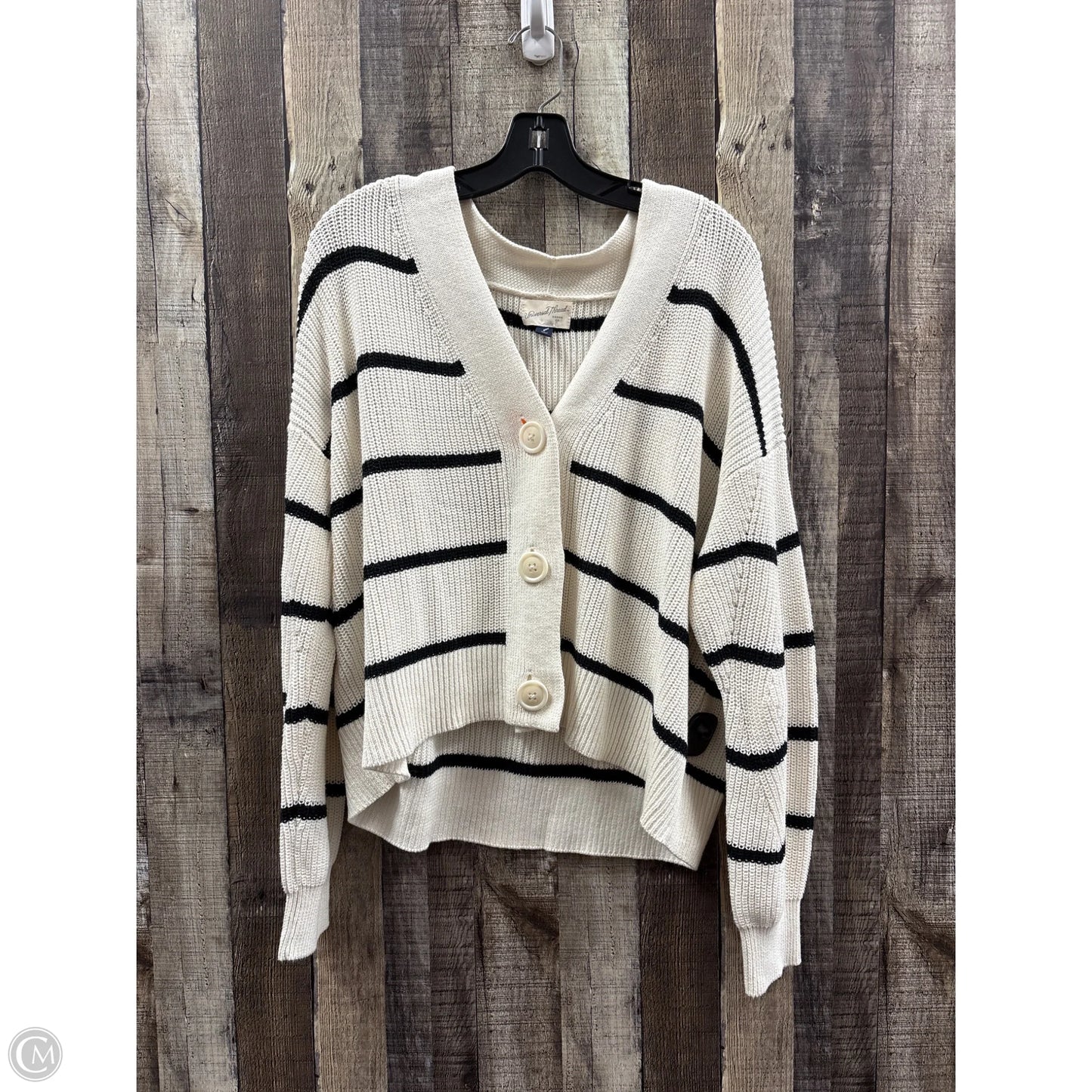 Sweater Cardigan By Universal Thread In White, Size: L