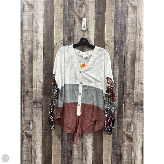 Top Long Sleeve By Umgee In Multi-colored, Size: L