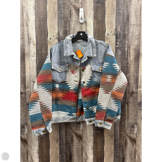 Jacket Denim By Polagram In Multi-colored, Size: L