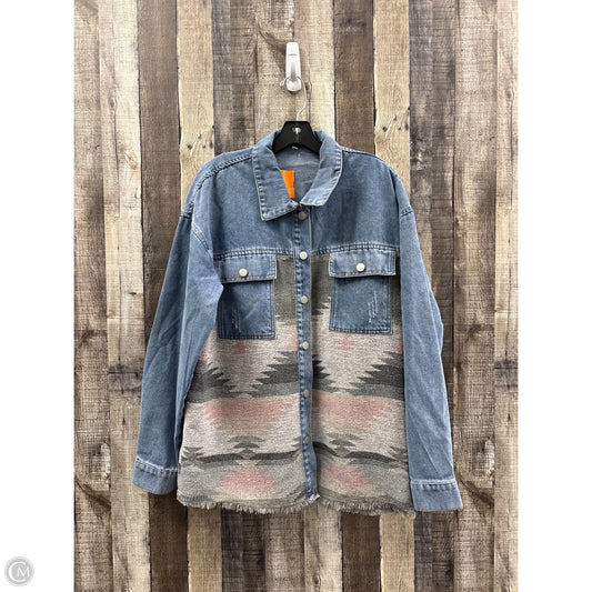 Jacket Denim By Cmf In Multi-colored, Size: L
